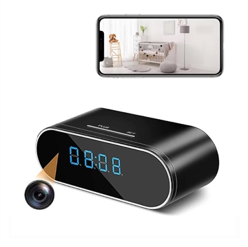 Wi-Fi Spion Kamera - Indbygget i Ultra Mini Ur med IR Night Vision